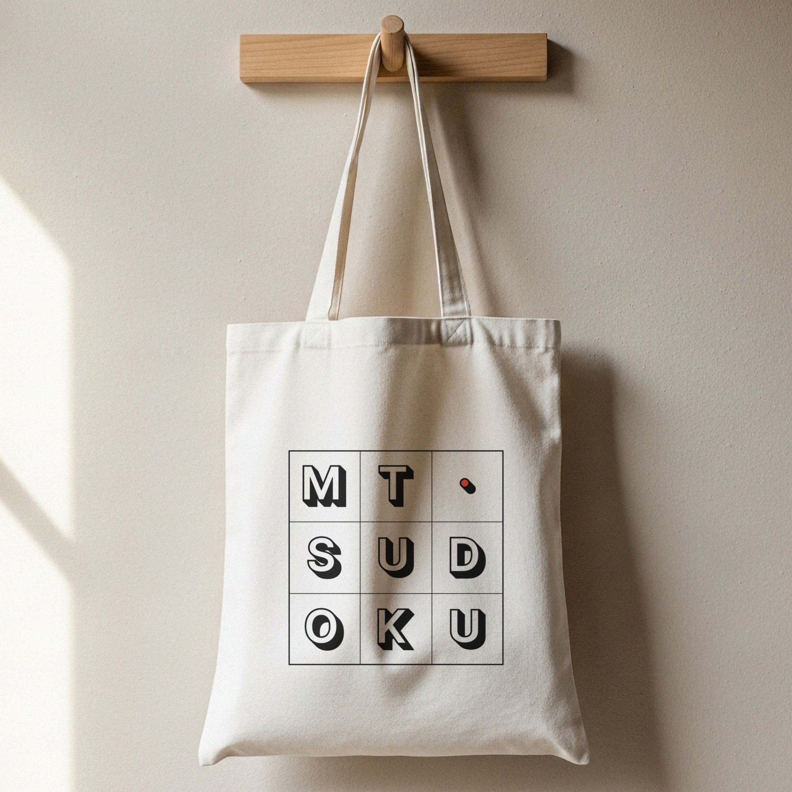 Mt. Sudoku branded tote bag