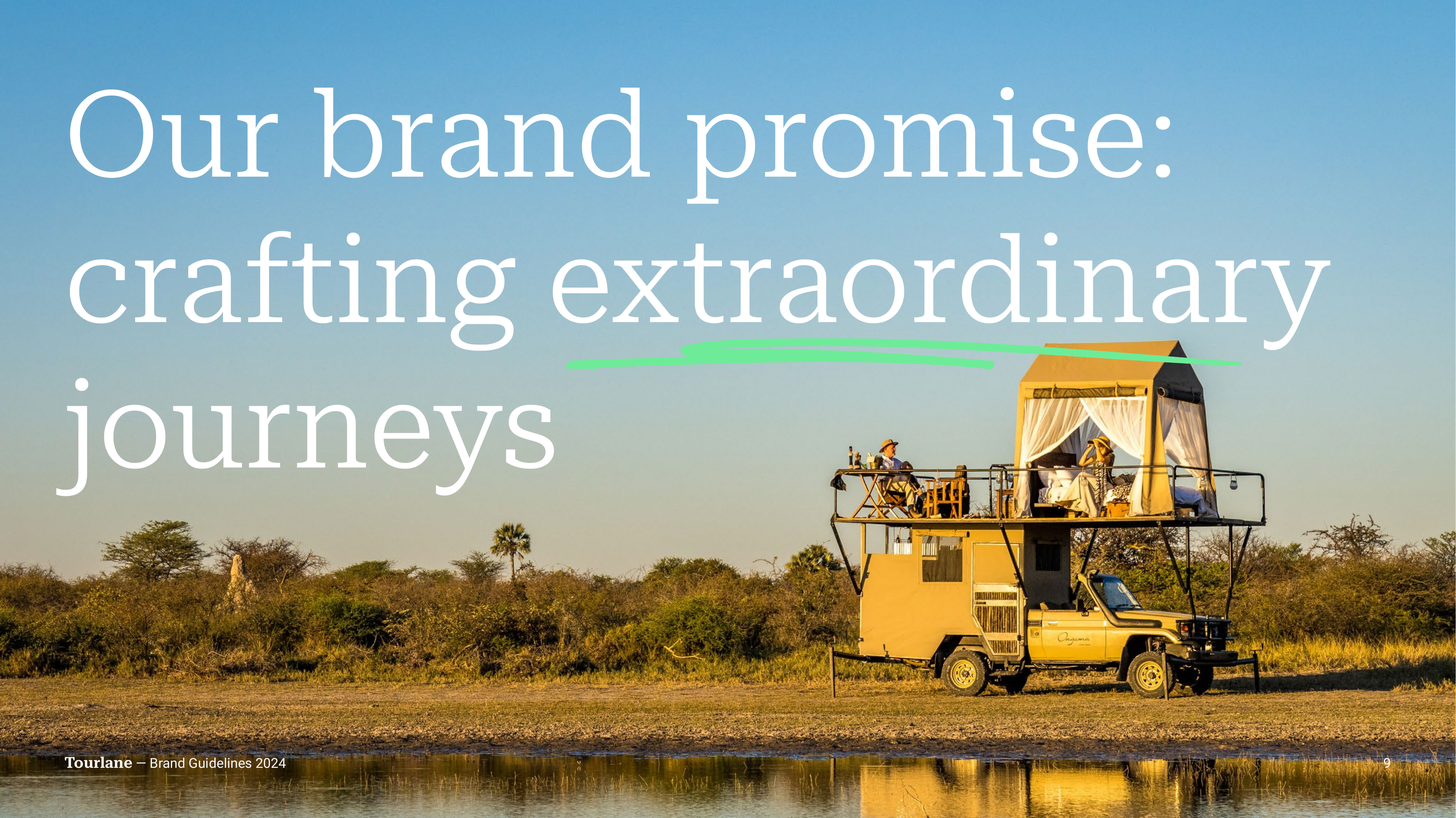 Tourlane Brand Book brand promise: ‘Crafting extraordinary journeys’